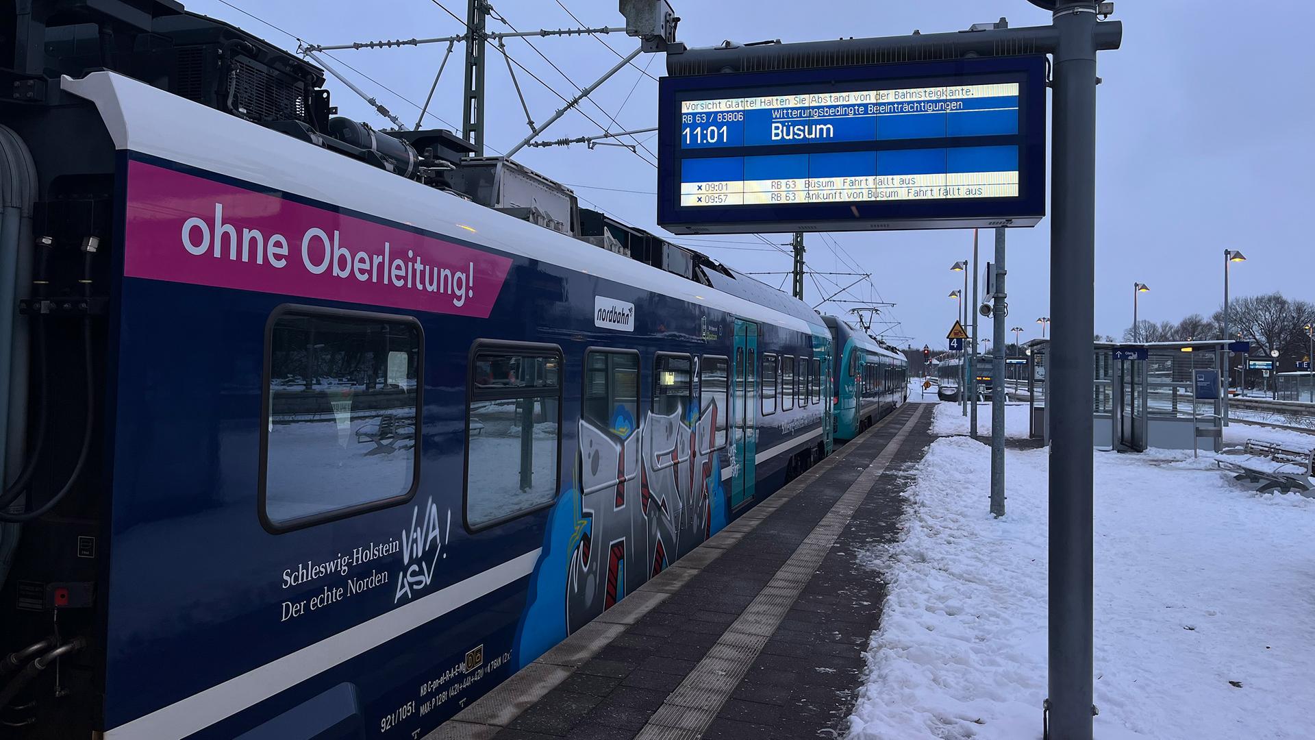 Durch Schnee und Eis: Einschränkungen im Bahnverkehr möglich