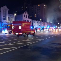 Feuerwehr-Großeinsatz in der Groner Landstraße in Göttingen.