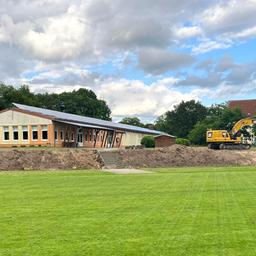 Bauarbeiten im Fritz-Reuter-Sportpark in Siedenbollentin haben begonnen.