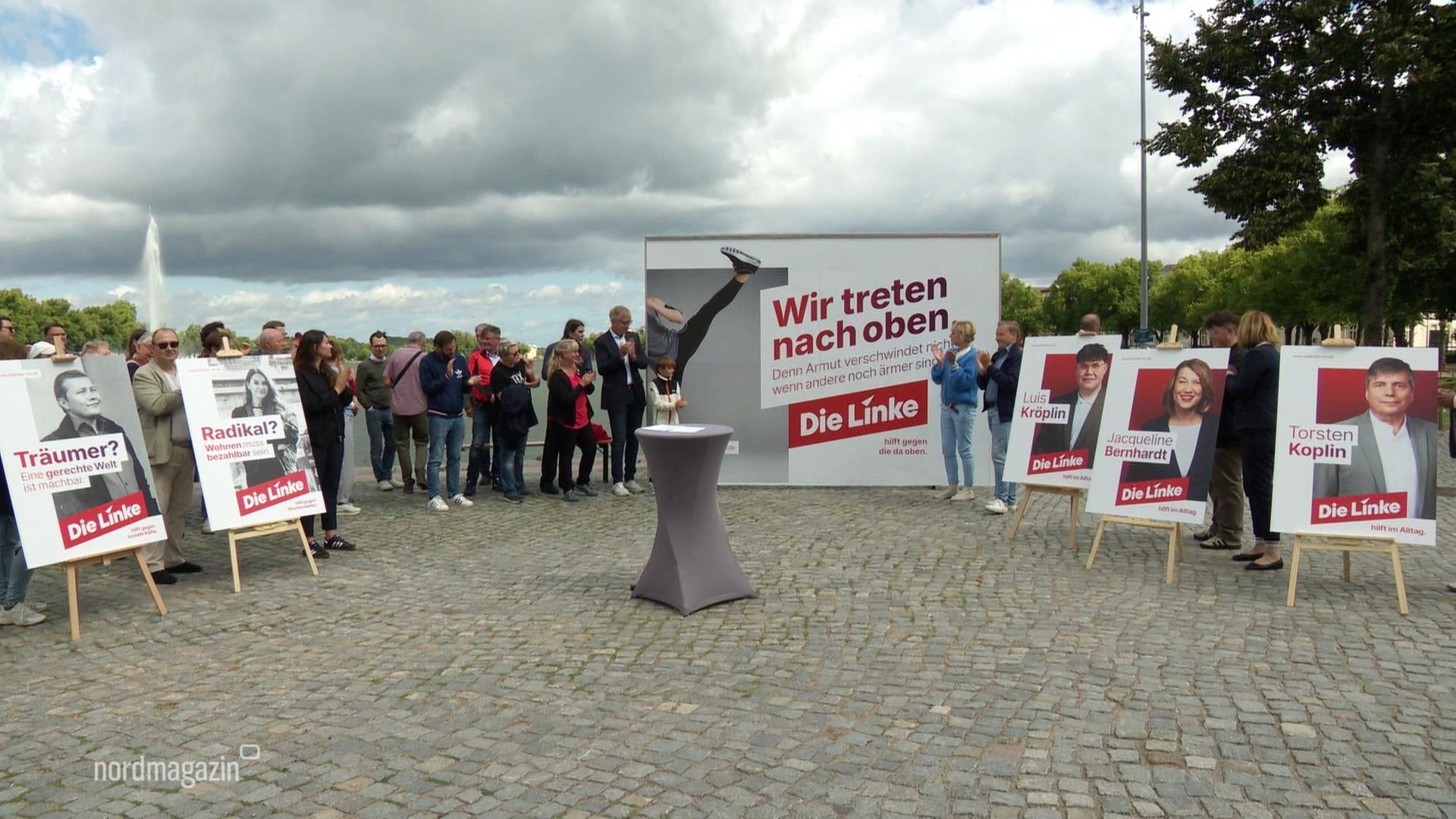 Die Linke stellt Landtagswahlkampagne in Schwerin vor
