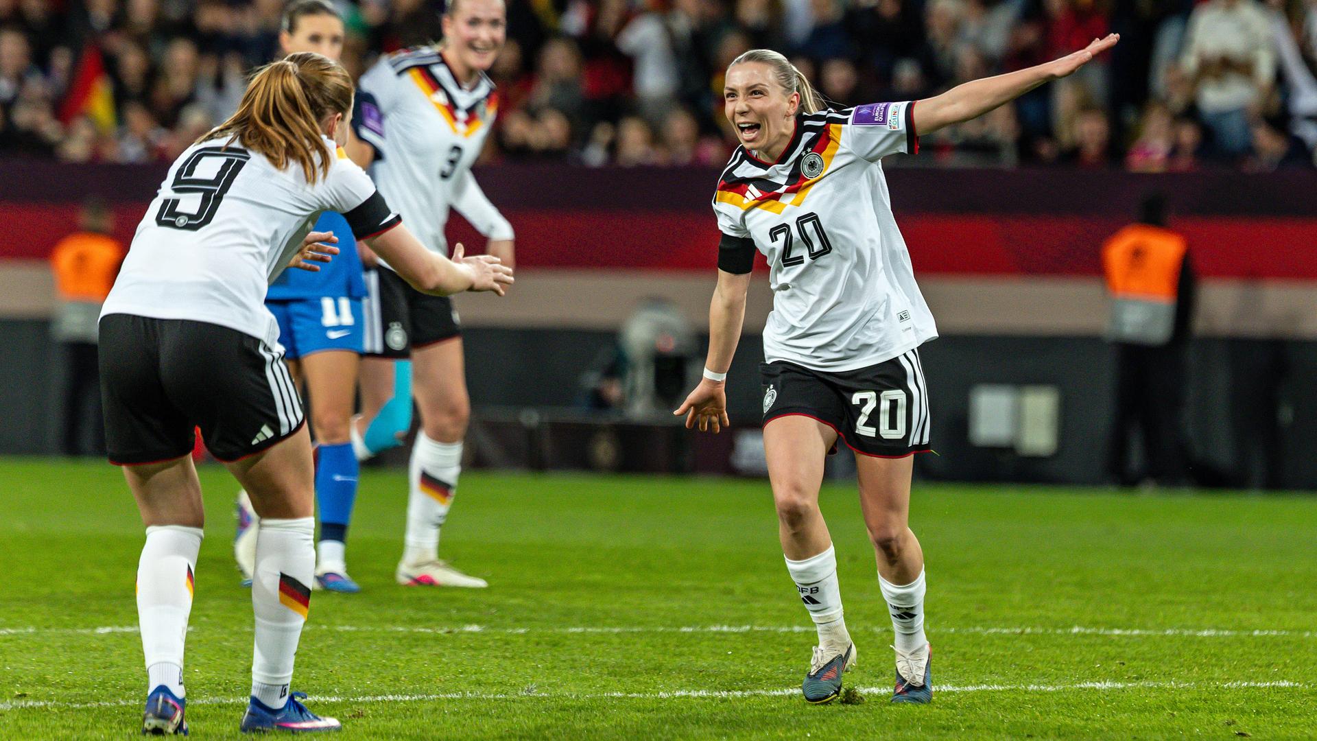 Deutschland gegen Slowenien: DFB-Frauen starten mit Sieg in die WM-Qualifikation