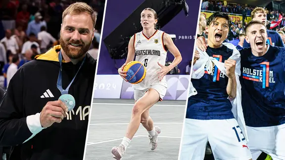 Eine Collage von der Gewinner des Titels Sportler des Jahres 2024.