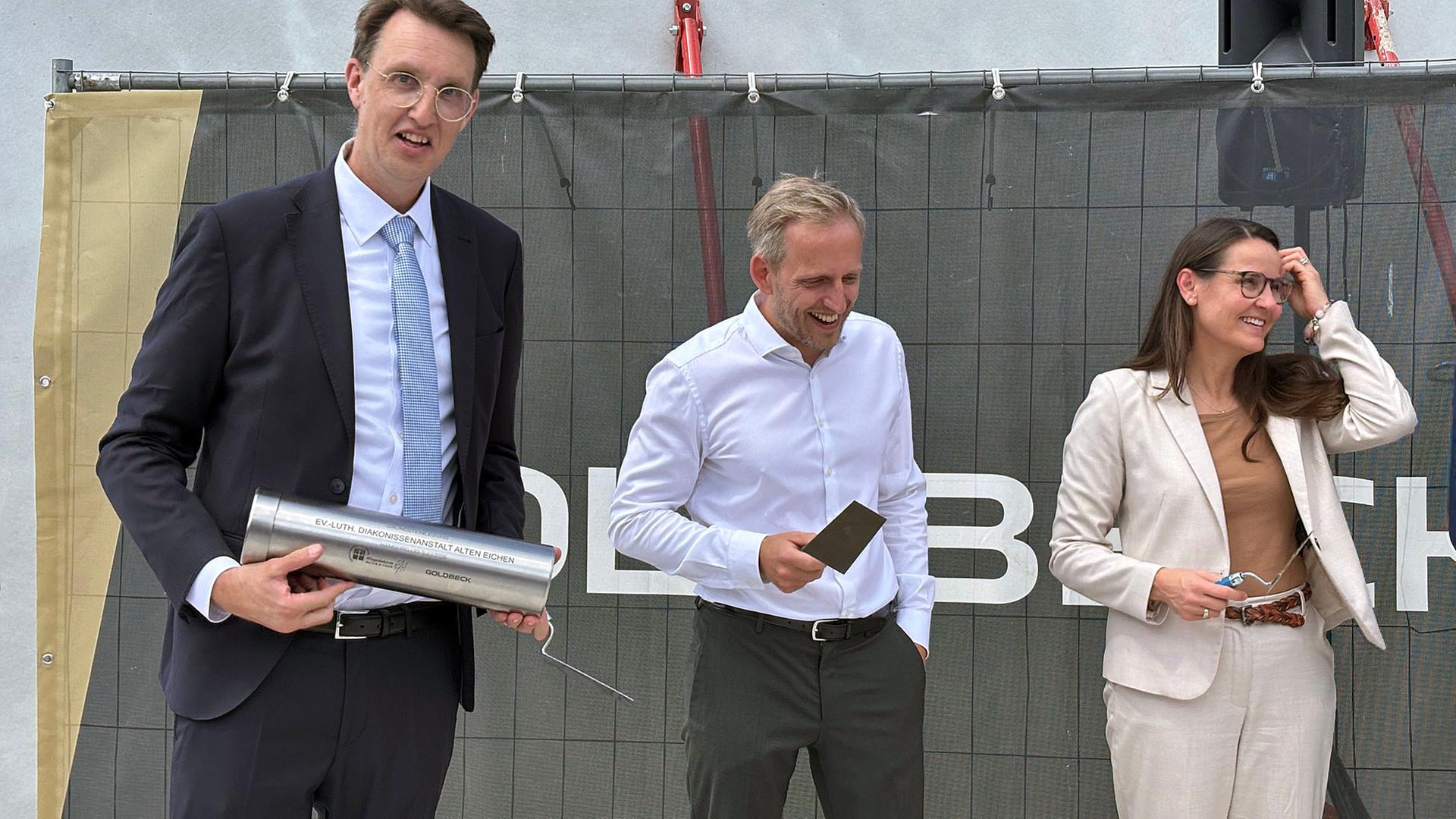 Grundstein für 130 neue Azubi-Wohnungen in Hamburg gelegt