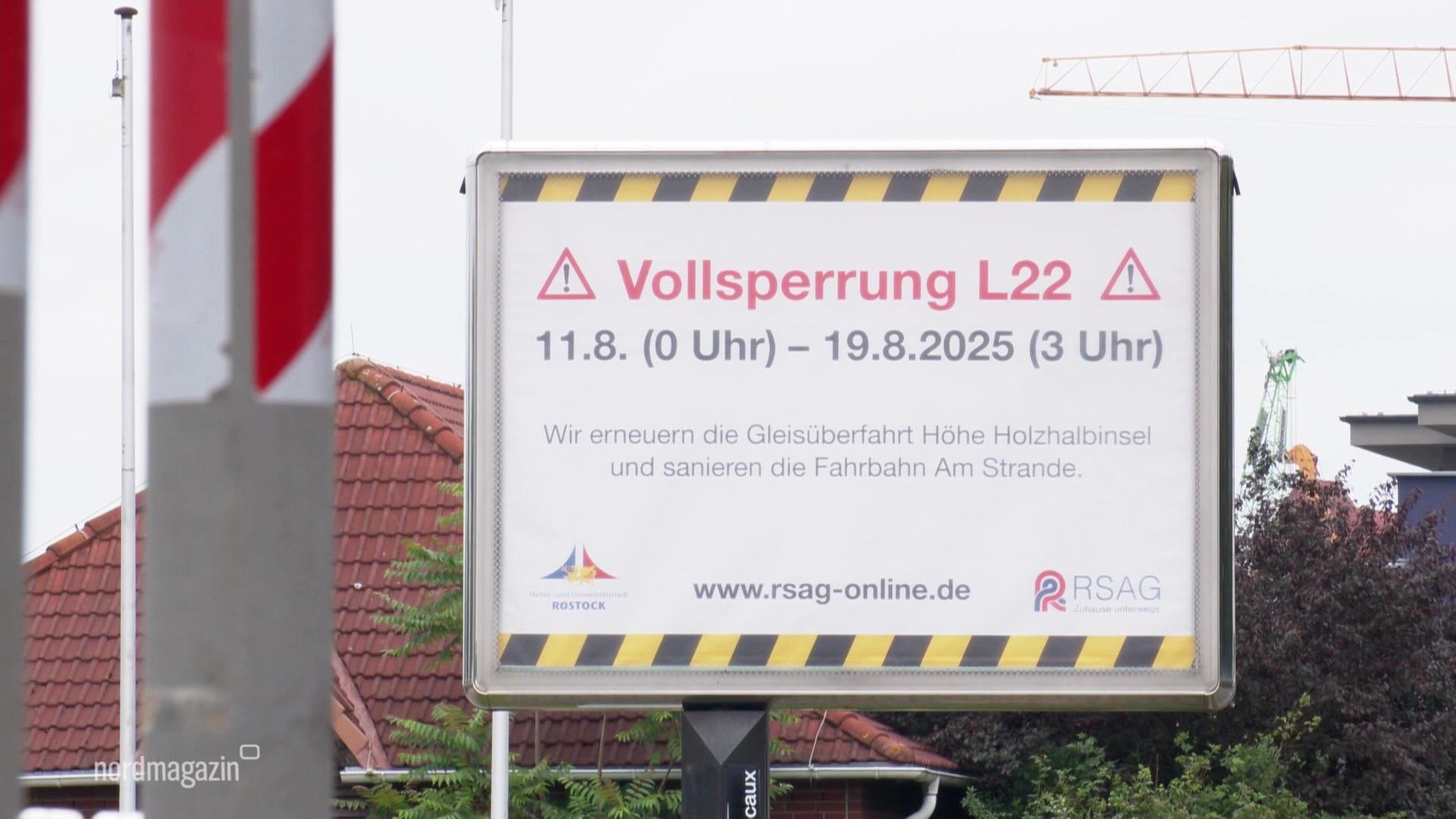 Rostock: Vollsperrungen und Großbaustellen nach der Hanse Sail