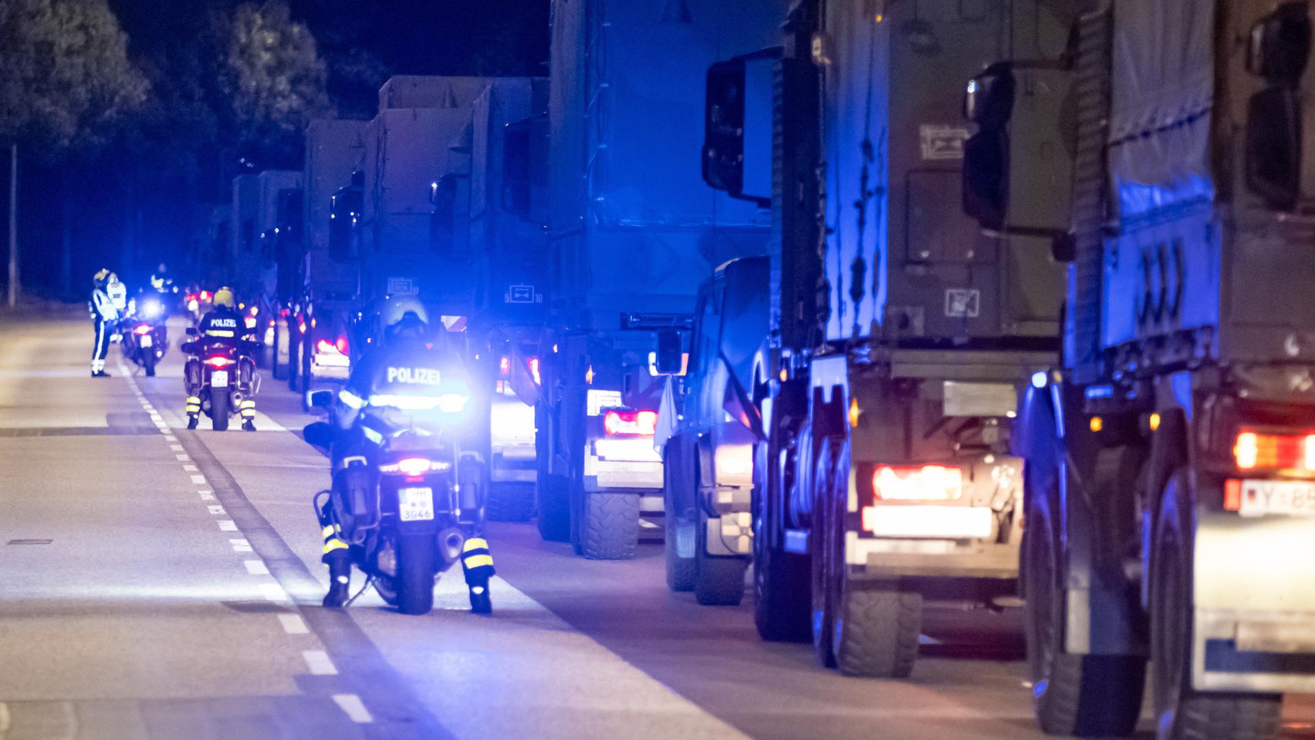 „Red Storm Bravo“: Nächtliche Militärkolonne in Hamburg