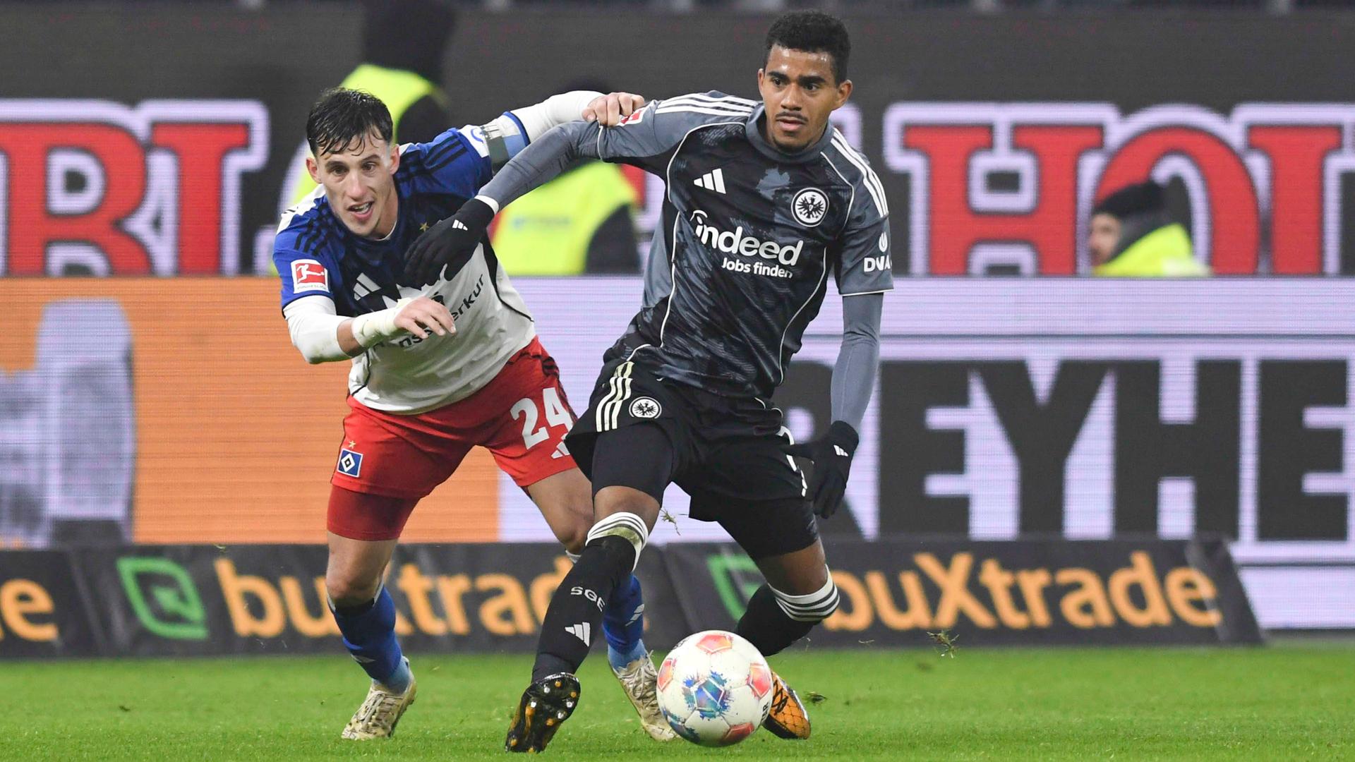 HSV verabschiedet sich mit Remis gegen Eintracht Frankfurt in Winterpause