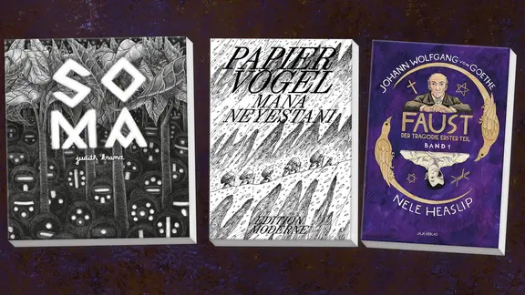 Comic, Cover:  Nele Heaslip: Faust 1 - Band 1, Judith Kranz: Soma, Mana Neyestani: Papiervögel