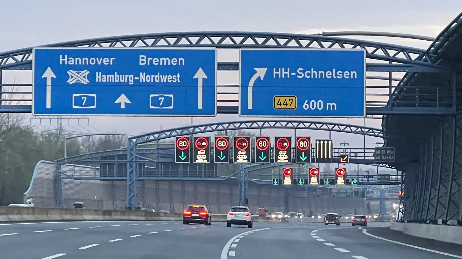 A7 und Elbtunnel ab morgen teilweise gesperrt