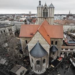 Der Braunschweiger Dom von oben.