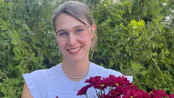 Die studentische Prorektorin an der Hochschule Wismar Emelie Gareis