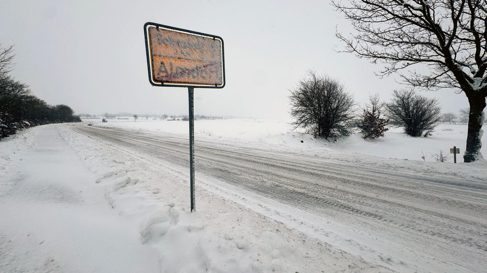 Winter-Schneesturm am Freitag: Die aktuelle Vorhersage für SH
