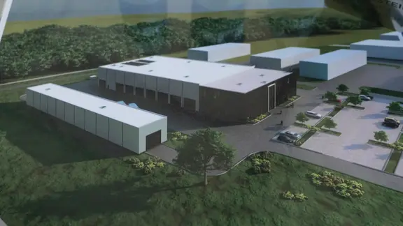 Illustration: So soll der neue Standort nach der Erweiterung aussehen.