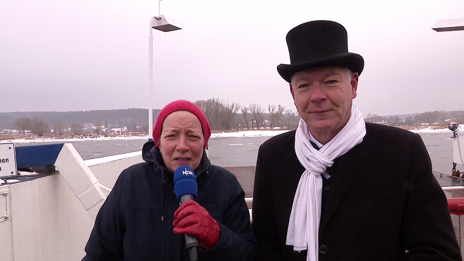 Eiswette in Neu Darchau. | Screenshot