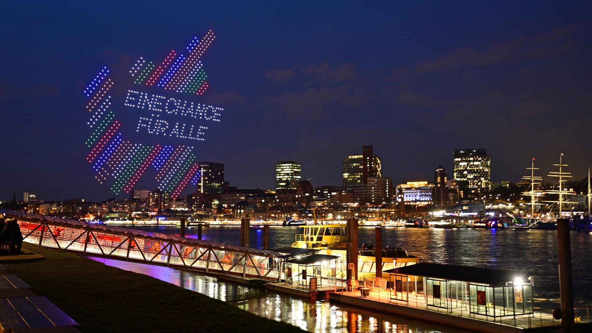 „Eine Chance für alle“ – Hamburg startet Olympia-Kampagne mit Lichtershow
