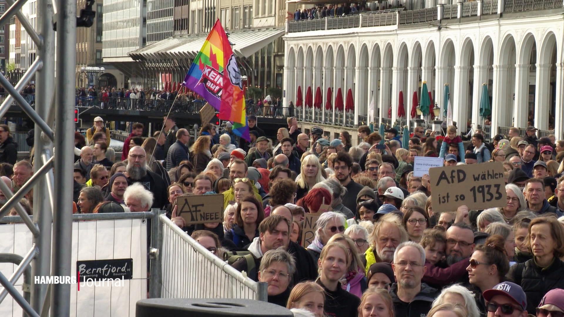 PRÜF-Demo: Bündnis protestiert gegen Rechtsextremismus