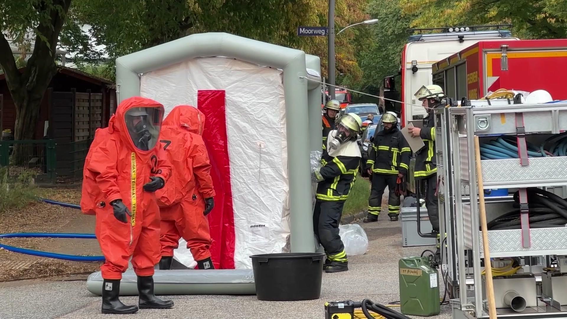 Giftige Chemikalien: Großeinsatz bei 18-Jährigem in Groß Borstel