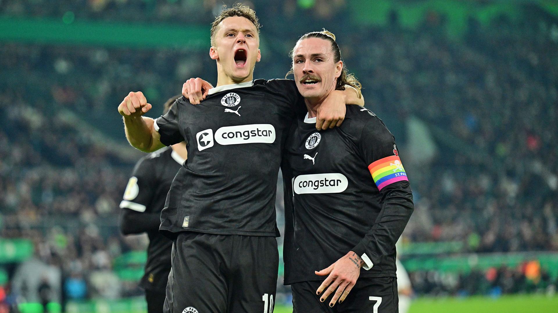 FC St. Pauli gewinnt im DFB-Pokal bei Borussia Mönchengladbach