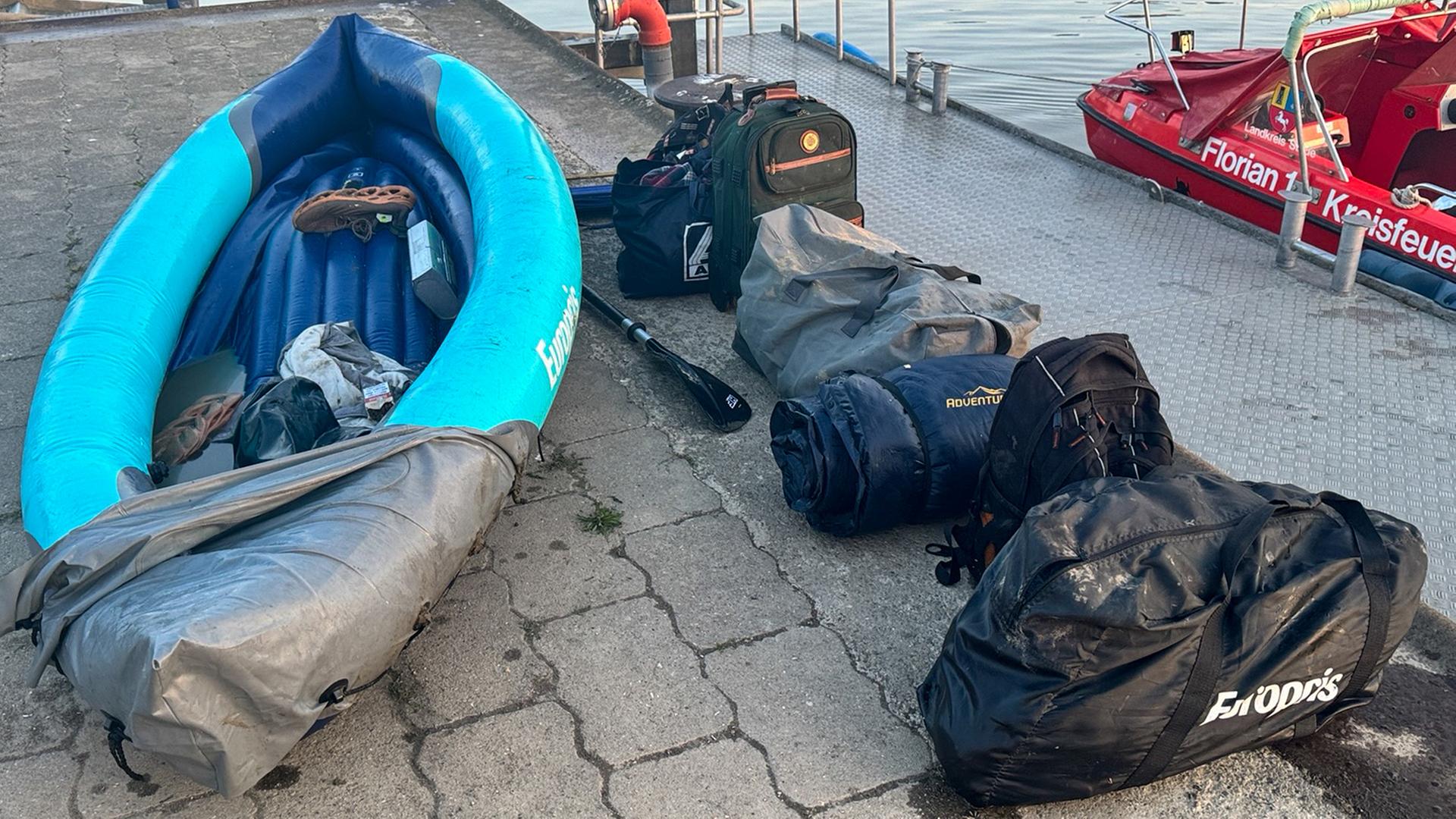 Mit Kajak auf Elbe in Seenot geraten: Unterkühlter Mann gerettet