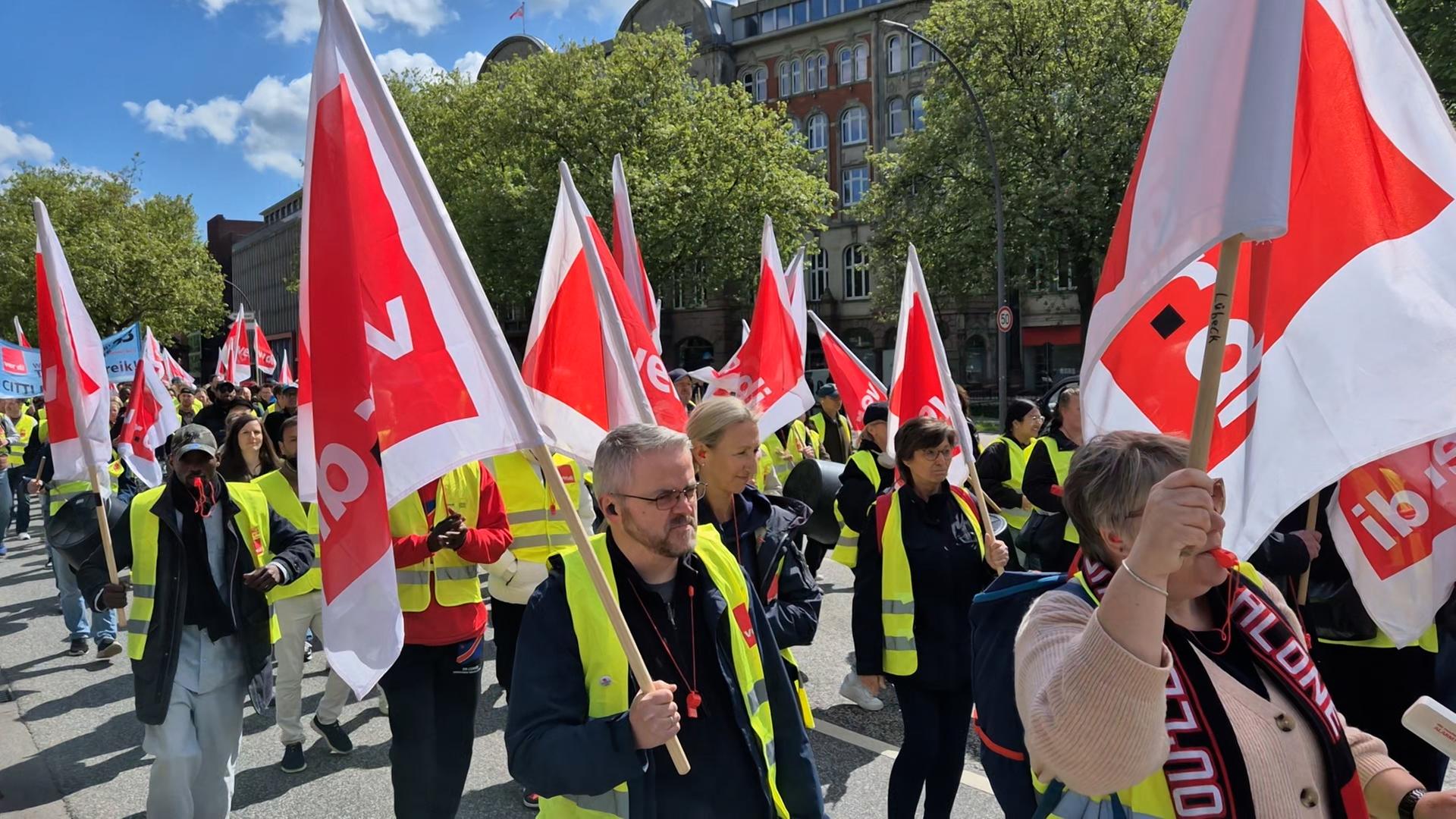 Wieder Warnstreik im Hamburger Handel Wieder Warnstreik im Hamburger Handel