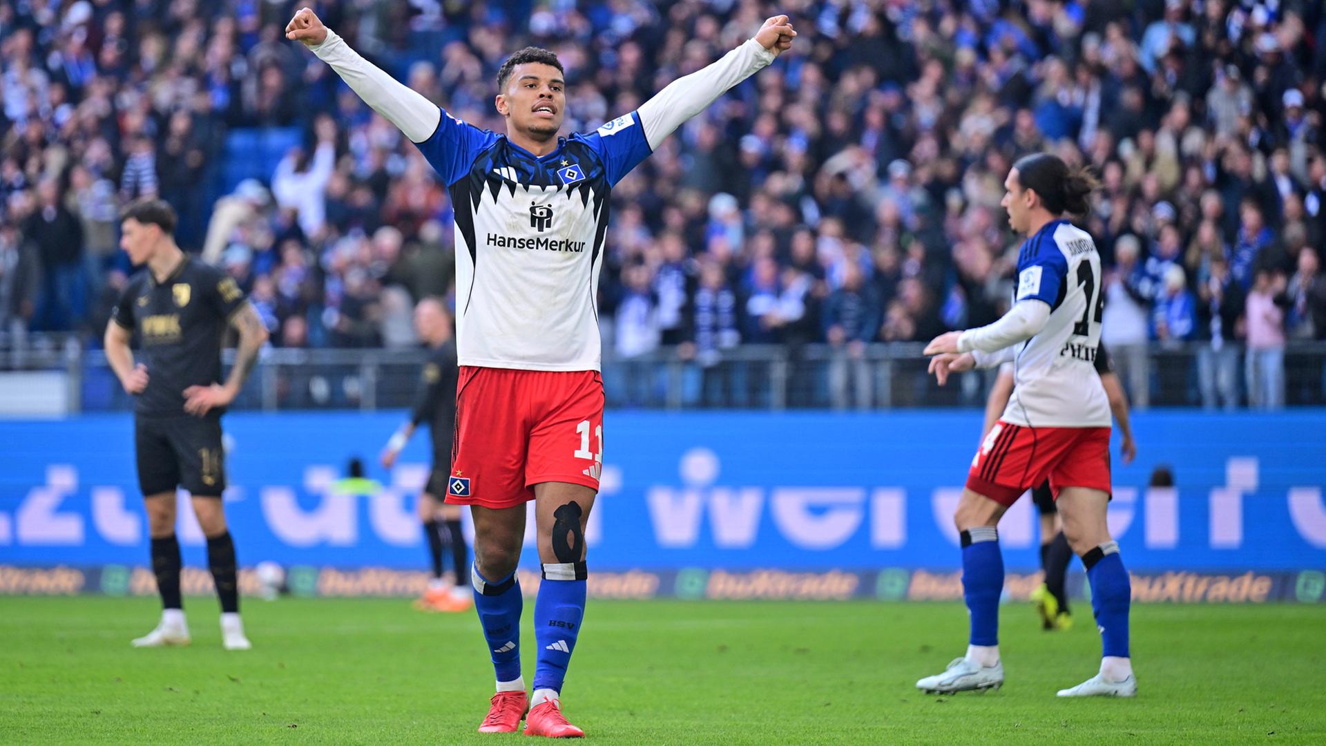 HSV erkämpft in Unterzahl Remis gegen den FC Augsburg