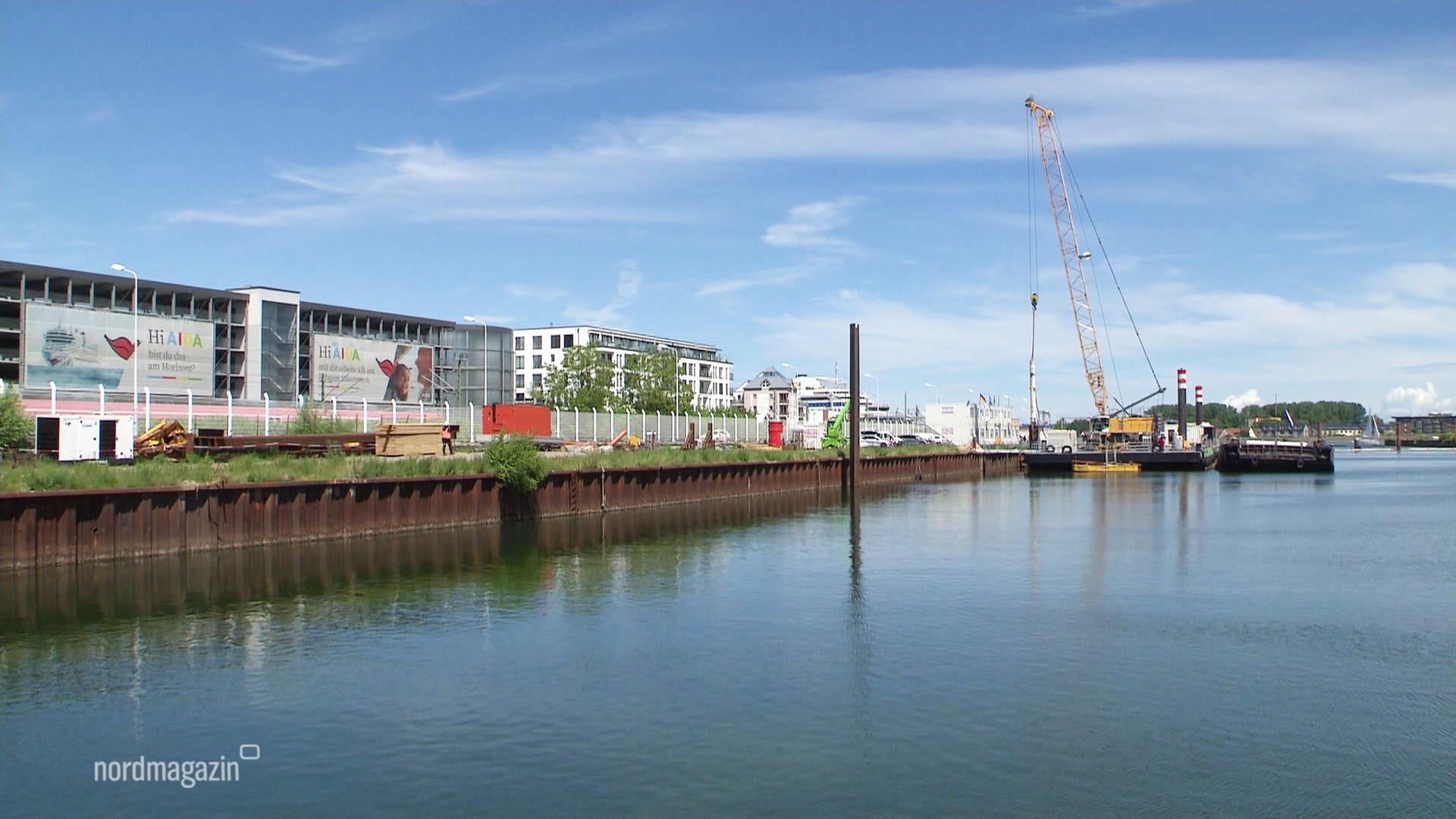 Maritimer Gewerbepark: In Rostock-Warnemünde haben Arbeiten begonnen