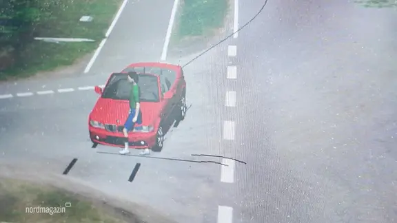 Video-Animation, wie der Unfall eventuell gewesen sein könnte.