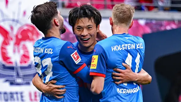 Große Freude bei Holstein Kiels Shuto Machino