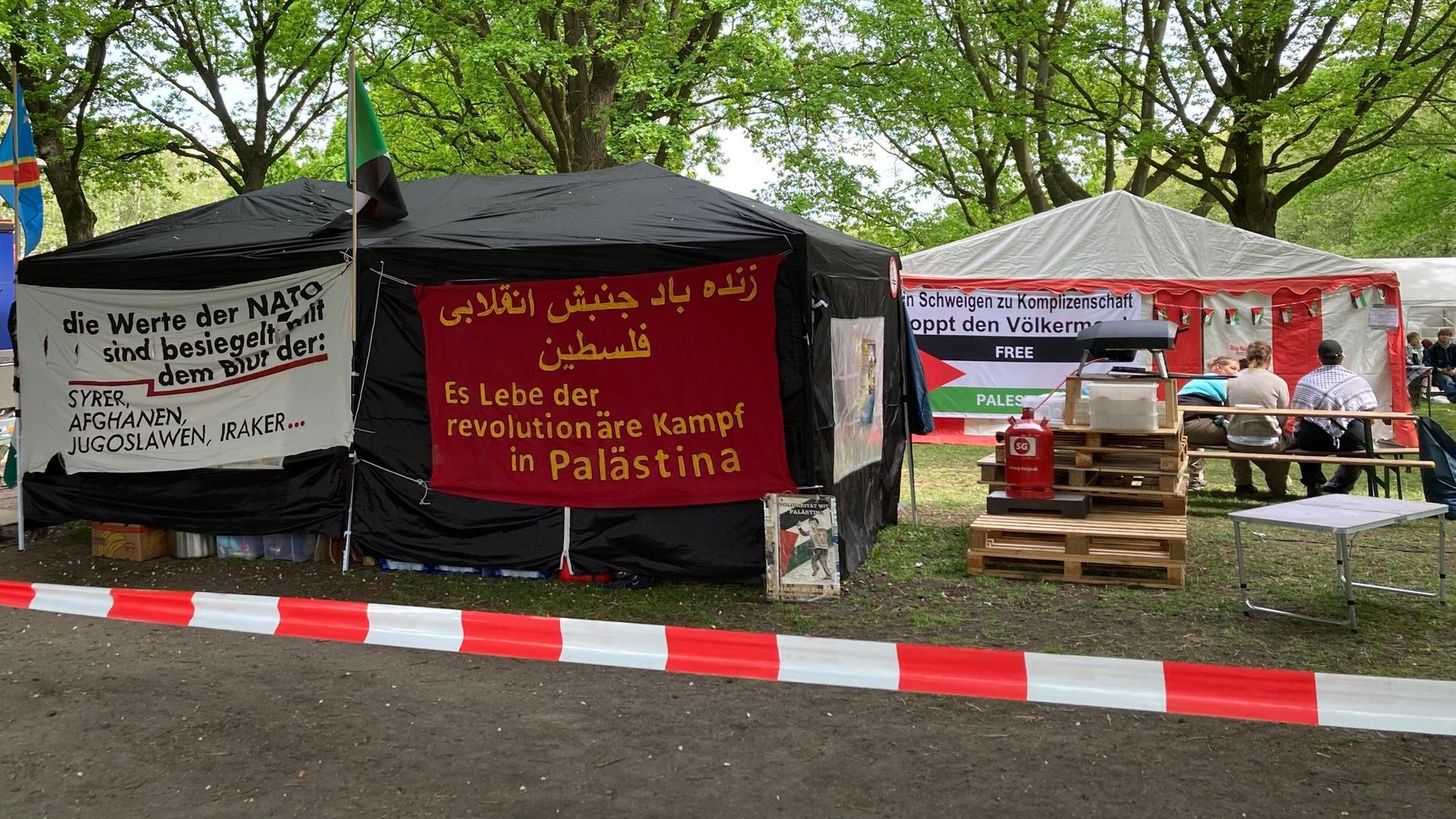 Organisatoren verteidigen Pro-Palästina-Camp gegen Antisemitismus-Vorwürfe