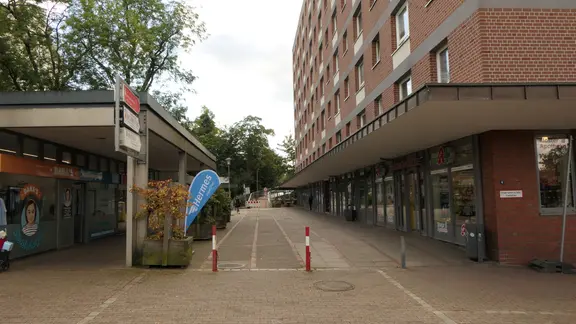 EIne Einkaufspassage in Reinbek