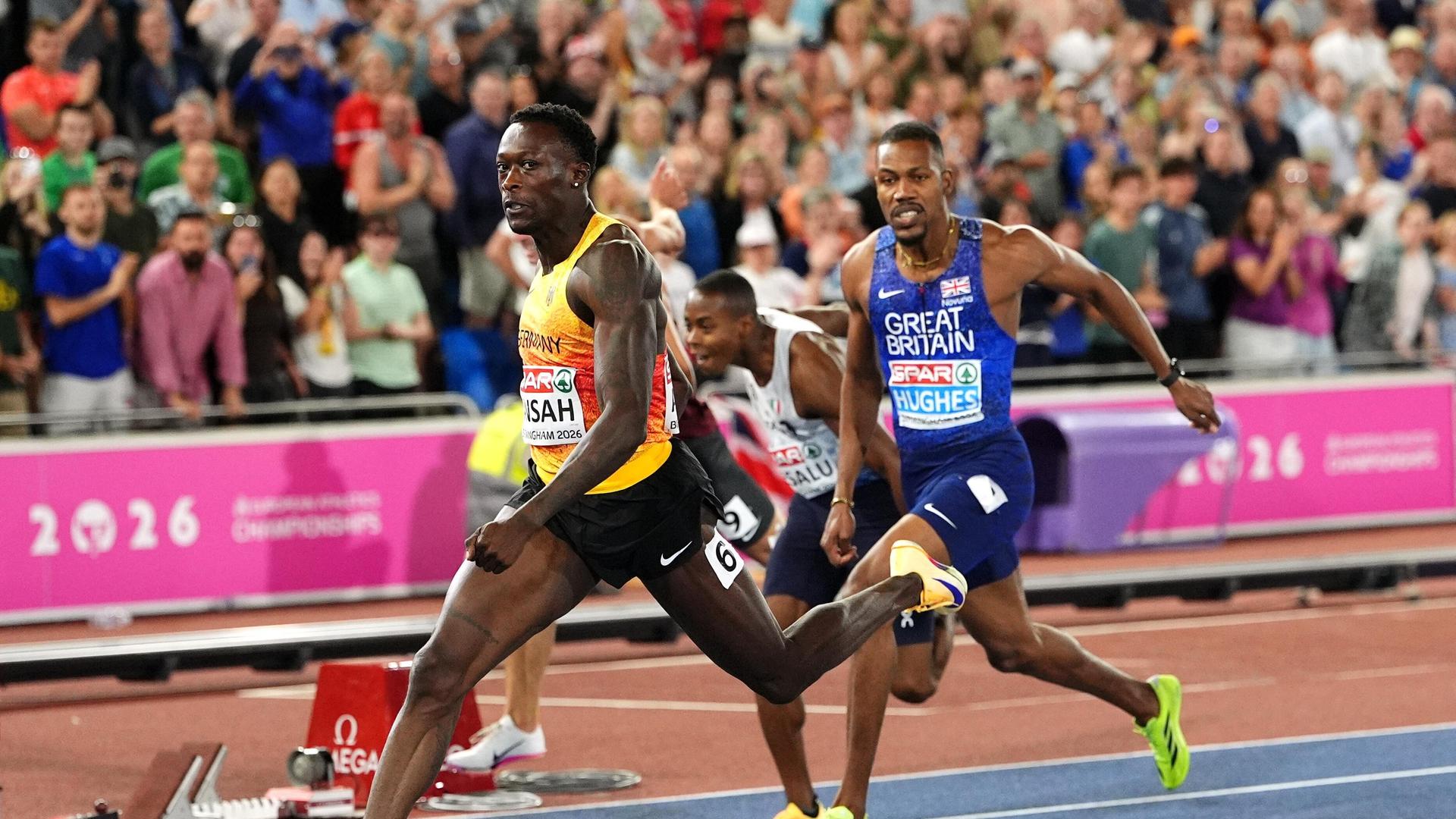 19,95 Sekunden! Hamburger Owen Ansah holt Gold über 200 Meter