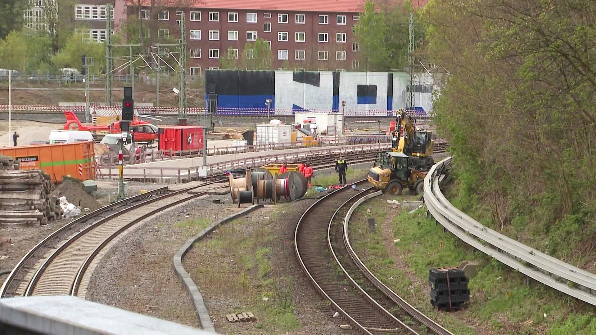 Die Baustelle auf der der Arbeitsunfall geschehen ist.  | Screenshot