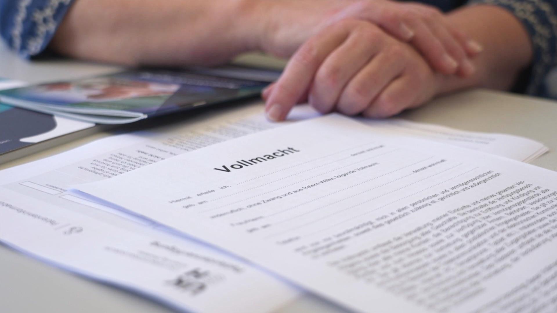 Der letzte Wille: Wie ein Vorsorgevollmacht entlas