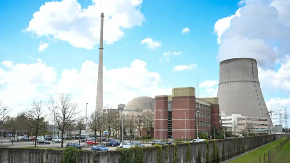 Das Kernkraftwerk Emsland im niedersächsischen Lingen