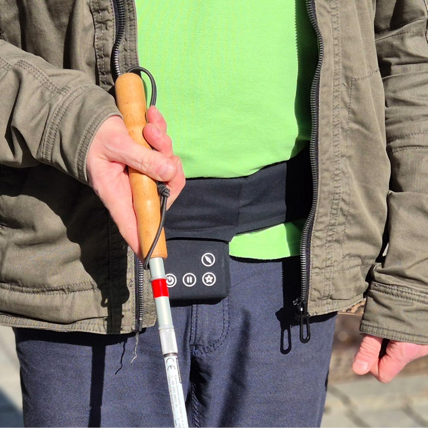 Neuer Navi-Gürtel warnt Blinde vor Hindernissen