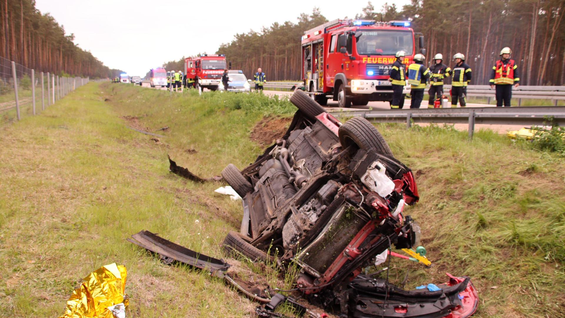 Grabow: Ersthelfer retten Verletzte nach Unfall auf der A14