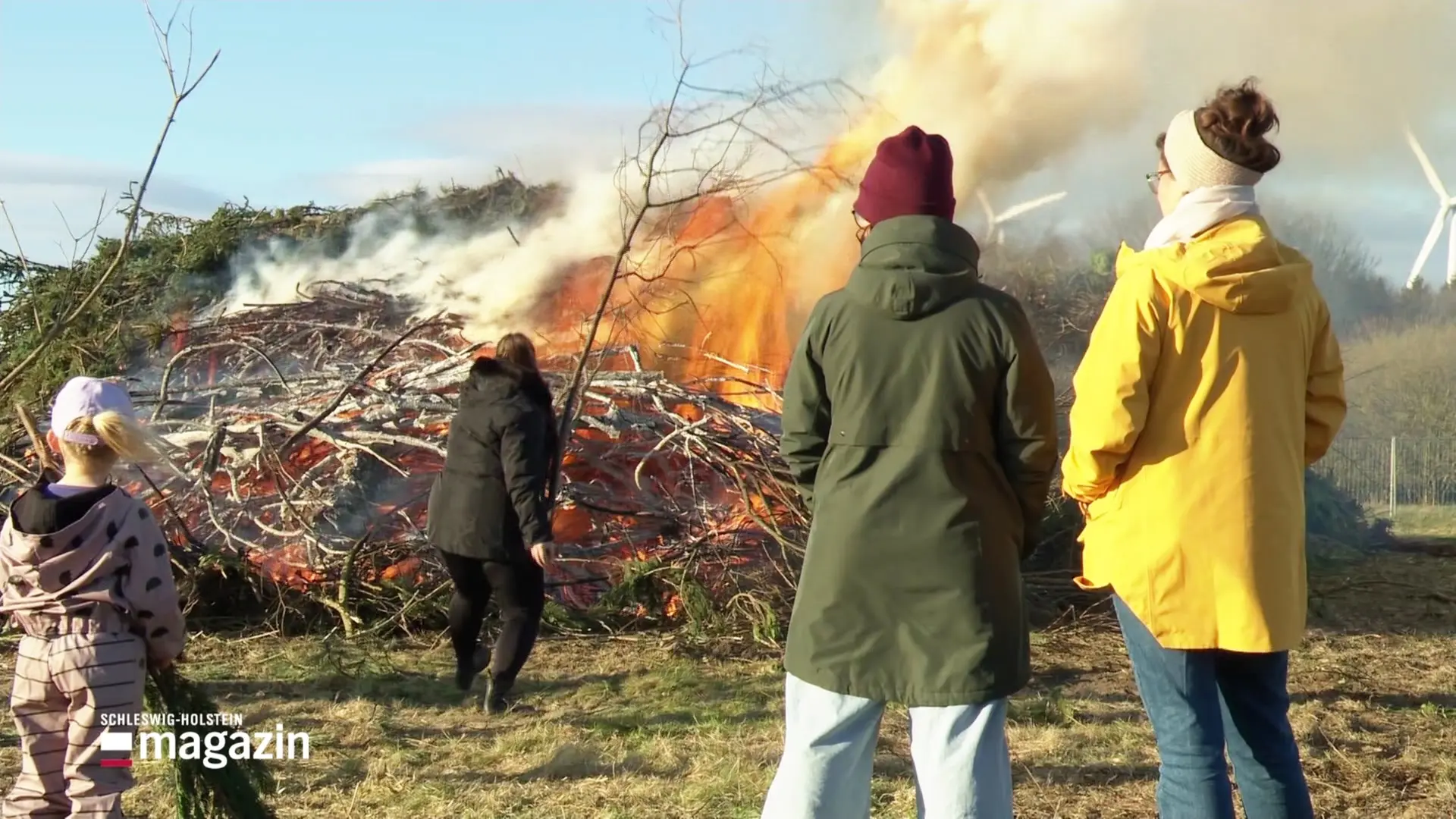 Live vom Osterfeuer in Wiemersdorf