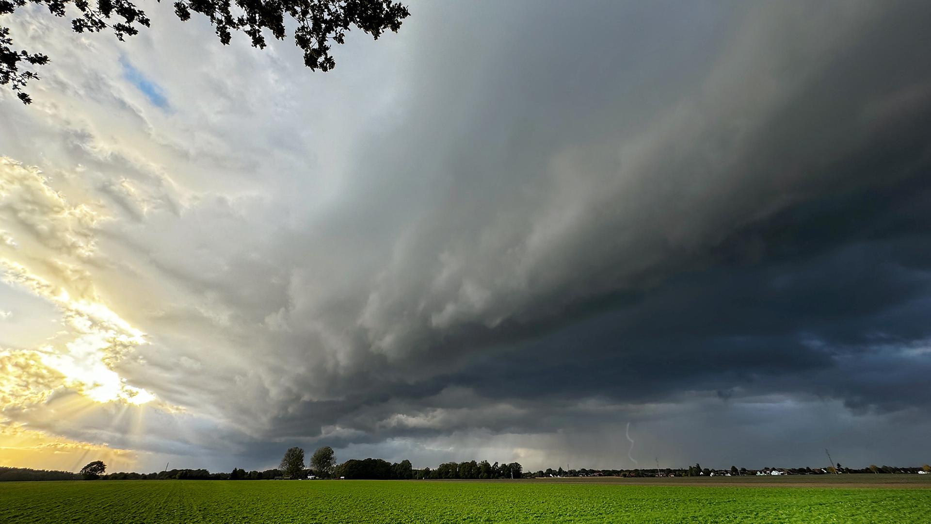 Gewitterwolken sind am Himmel zu sehen. | NDR/Alexa Zimmermann