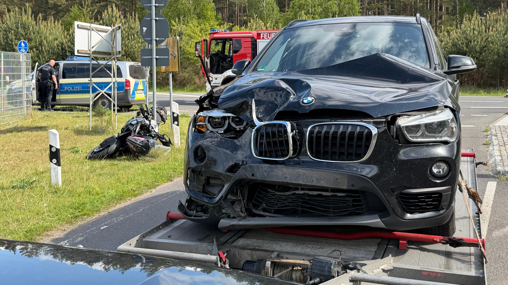Lubmin: Motorradfahrer lebensbedrohlich verletzt