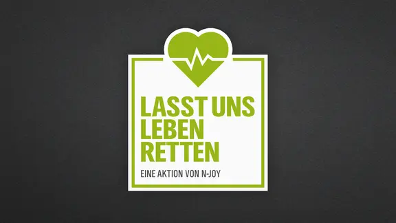 Das Logo zur N-JOY Aktion "Lasst uns Leben retten".