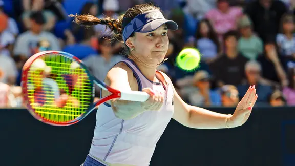 Die Hamburger Tennisspielerin Eva Lys bei den Australian Open