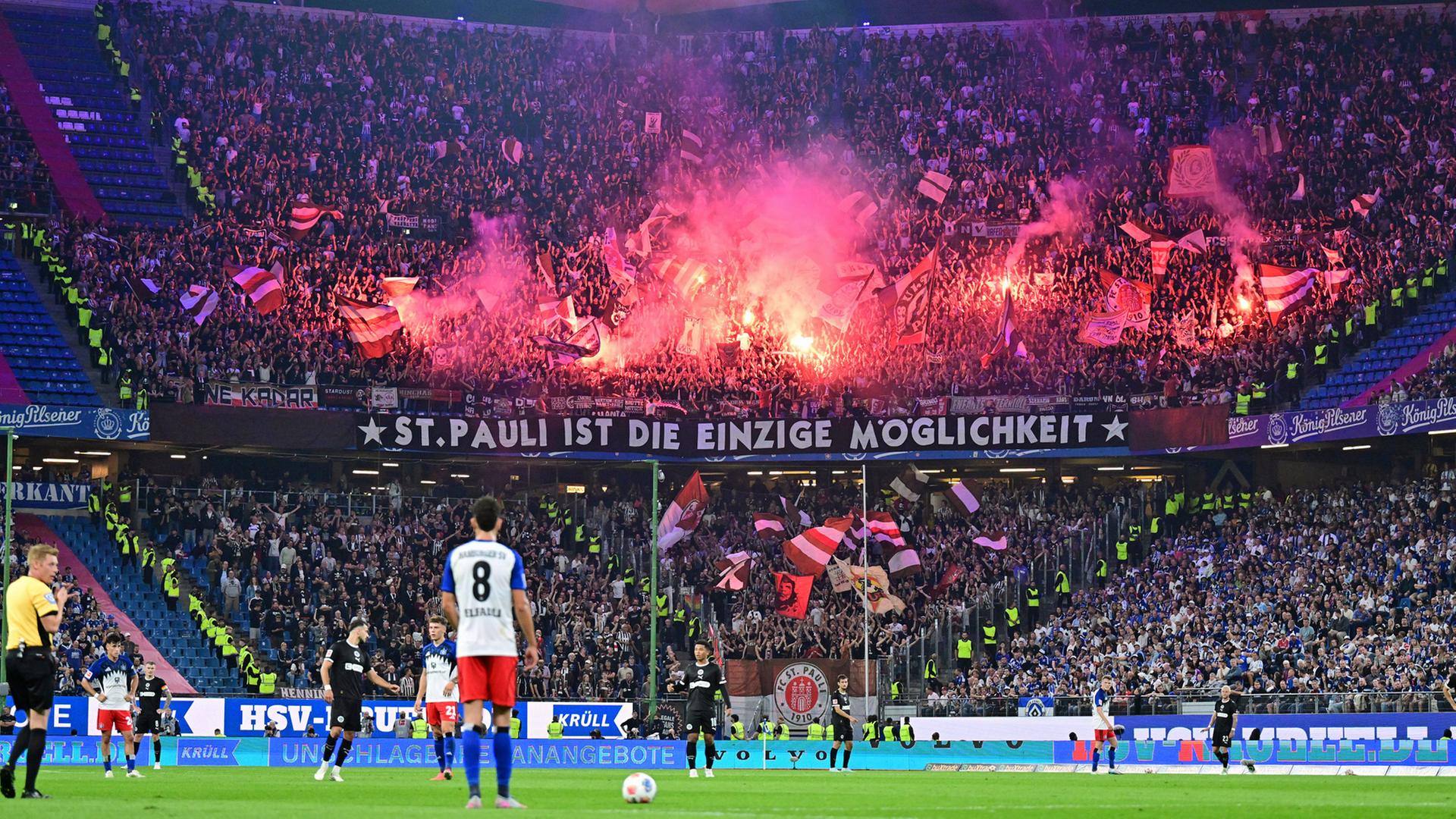 FC St. Pauli kassiert sechsstellige Pyro-Strafe nach Derby beim HSV