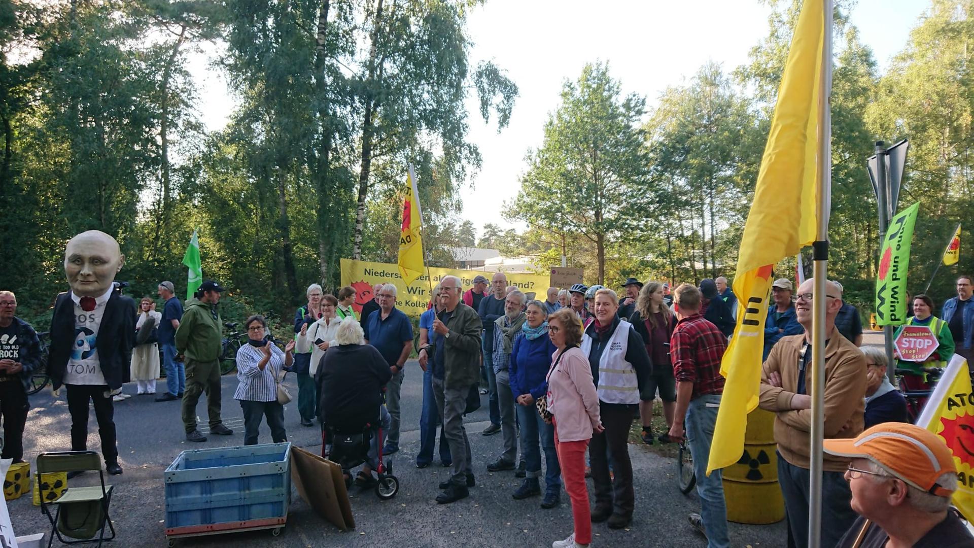 Gegen Russland-Kooperation: Anti-Atomkraft-Protest in Lingen