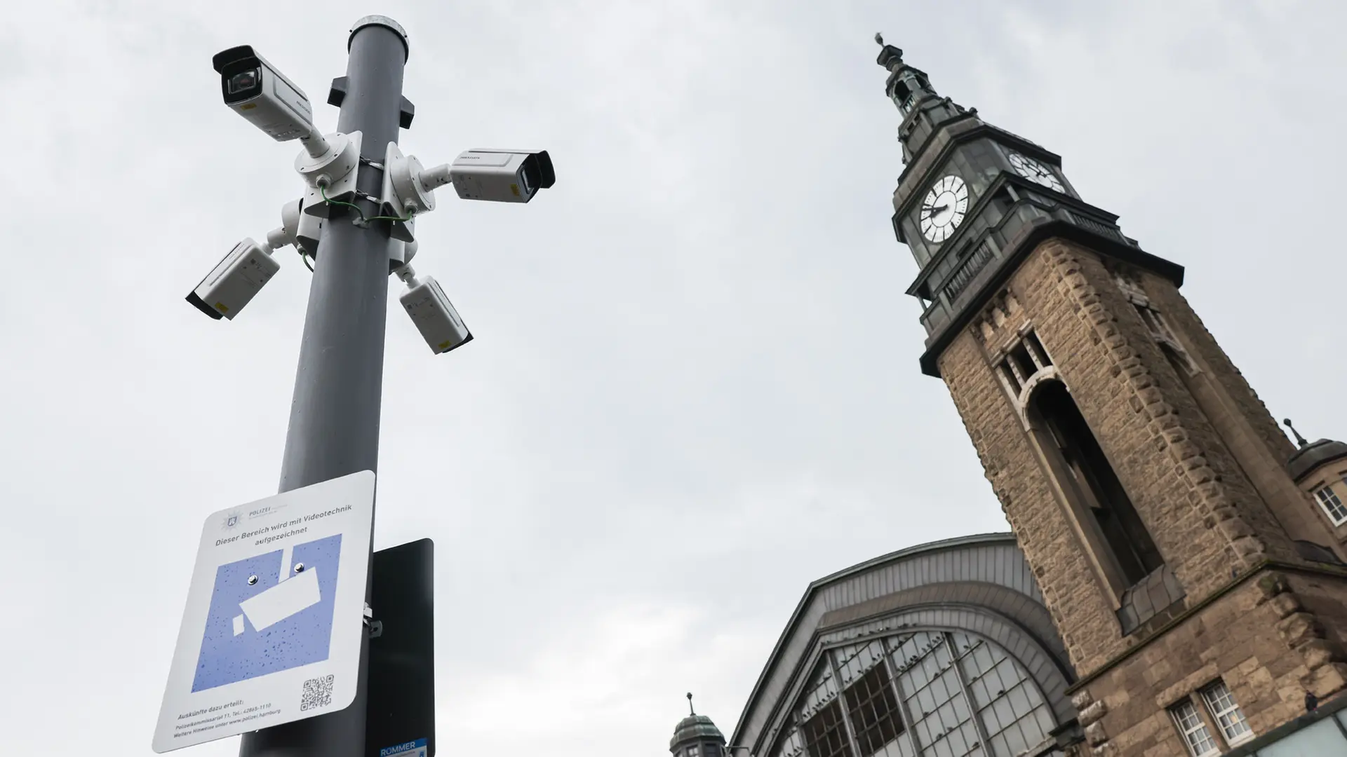 Polizei Hamburg will mit Aufnahmen von Hansaplatz und Hachmannplatz KI trainieren