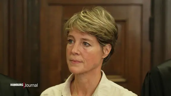 Christina Block vor Gericht.