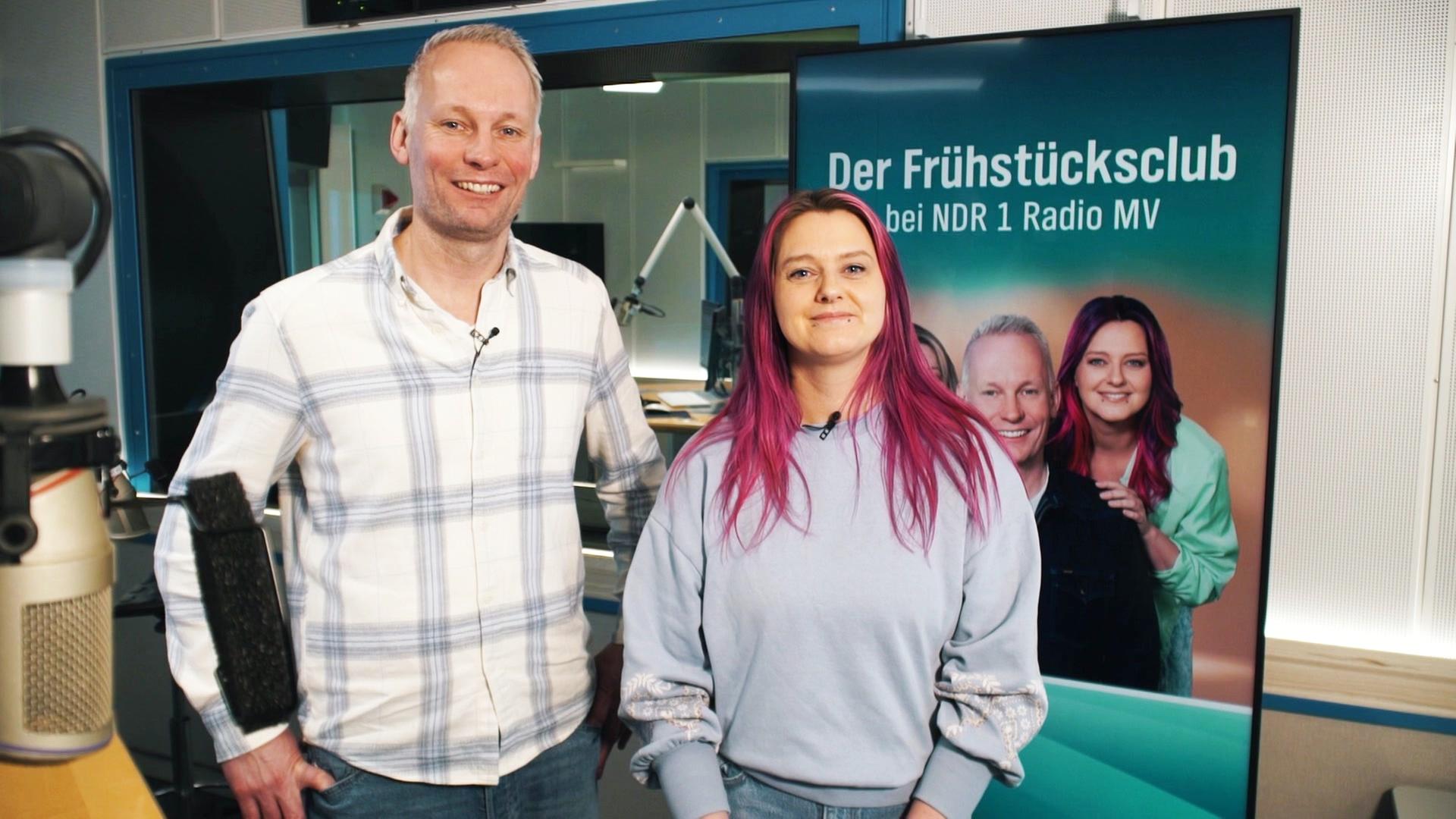 Heute früh: Livestream vom Frühstücksclub auf Tour in Rostock