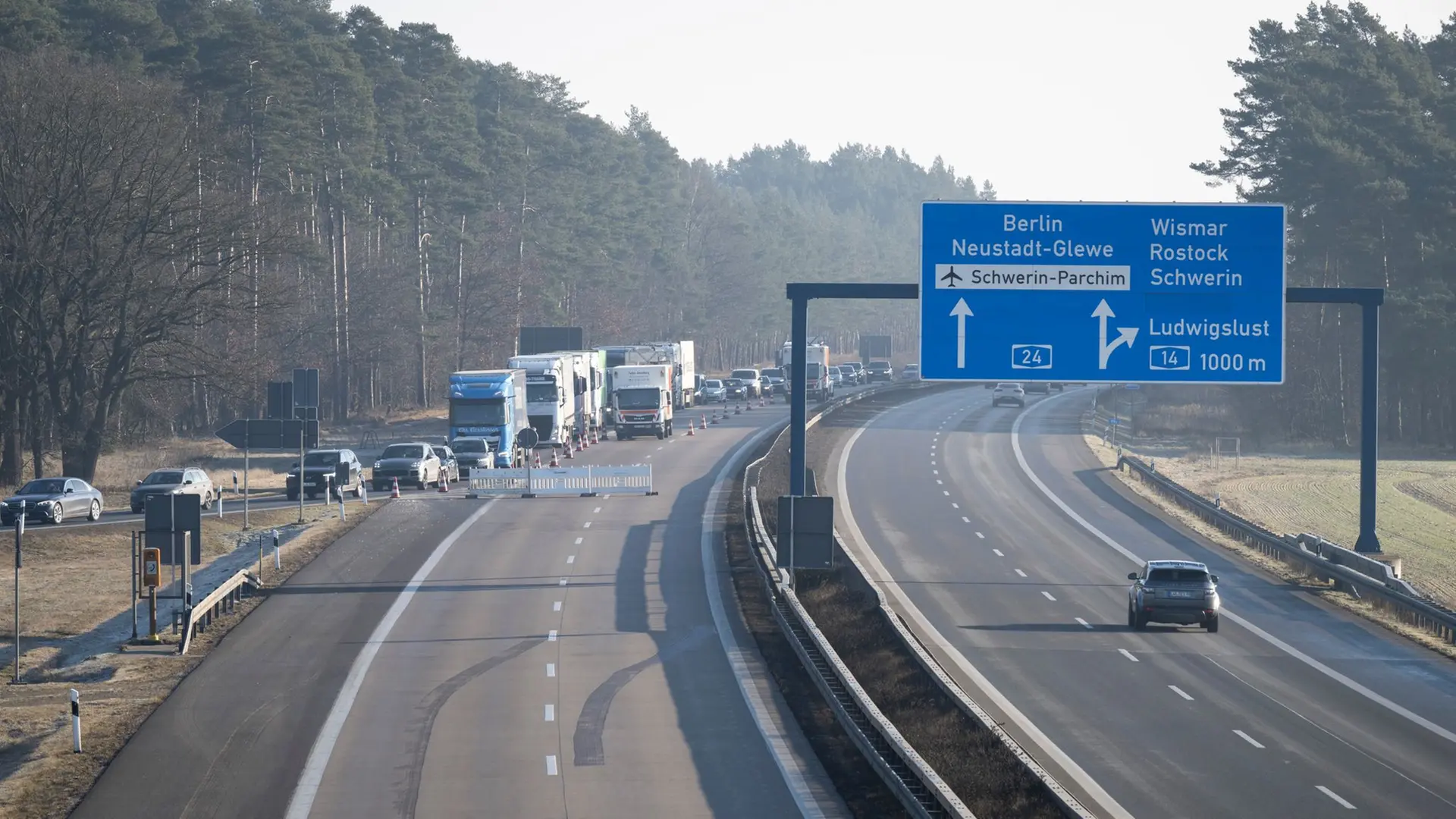 Vollsperrung der A24 in MV wegen Bauarbeiten bis Donnerstag