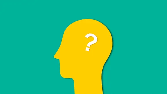 Ein Fragezeichen im Kopf.