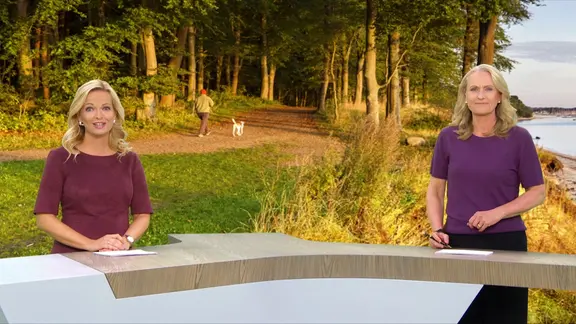 Maike Jäger und Harriet Heise im Studio des Schleswig-Holstein Magazins.