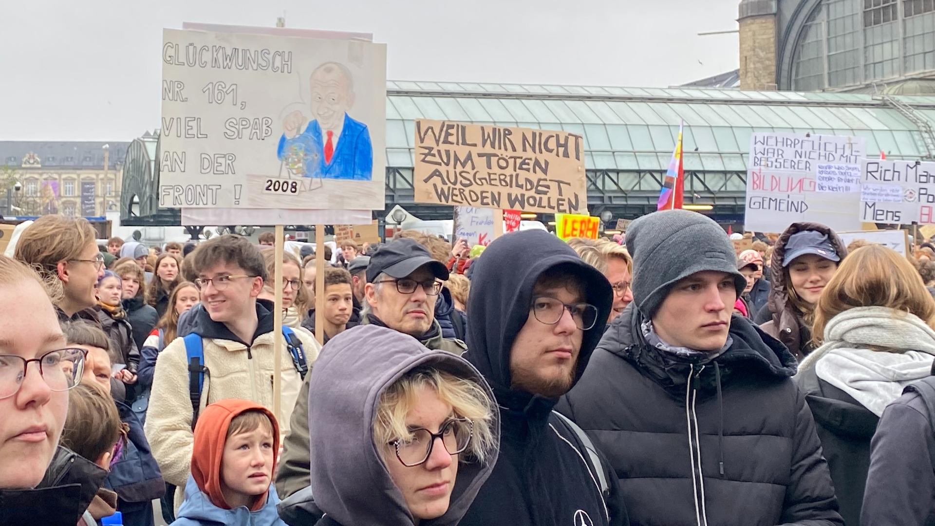 Neuer Wehrdienst: Mehrere Streikveranstaltungen heute in Hamburg