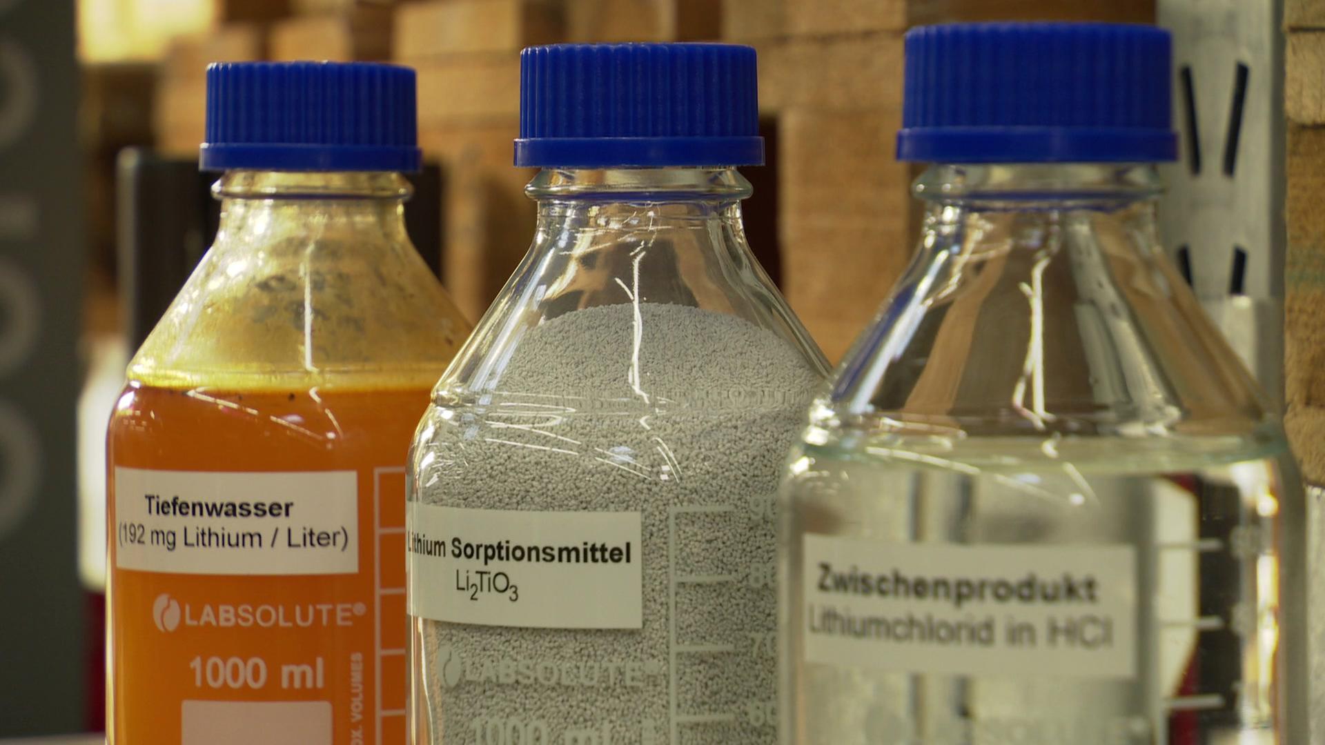 Tiefenwasser mit Lithium, Filterstoff und Lithiumzwischenprodukt | NDR Screenshots